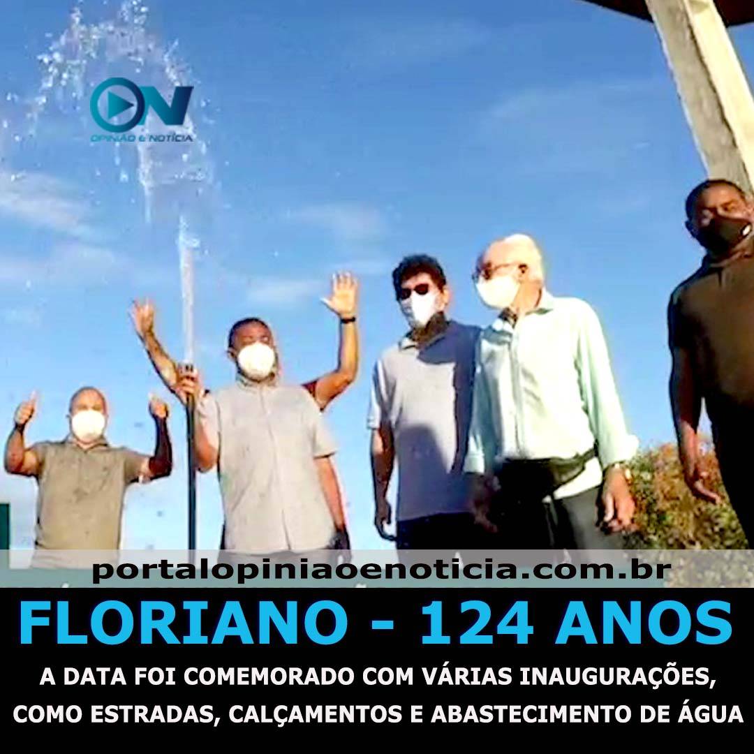 Floriano comemora 124 anos com entrega de obras à população e investimentos de R$ 4 milhões